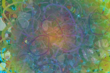 Renk soyut model, generatif karışık karmakarışık şekiller, arka plan sanat.