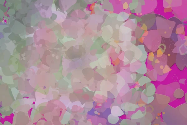 Farbe Abstrakte Muster Generative Gemischte Chaotische Formen Kunst Hintergrund — Stockfoto