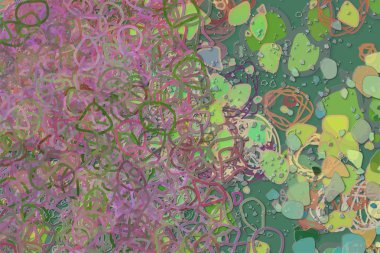 Renk soyut model, generatif karışık karmakarışık şekiller, arka plan sanat.