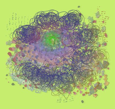 Sanatsal karışık karmakarışık şekiller arka plan deseni soyut.