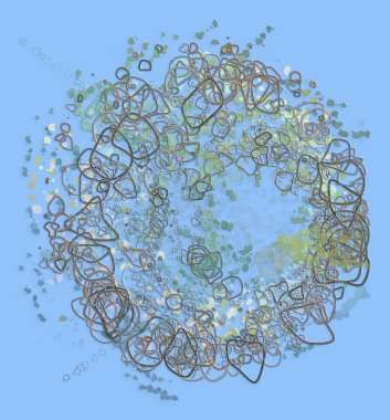 Sanatsal karışık karmakarışık şekiller arka plan deseni soyut.
