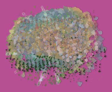 Sanatsal karışık karmakarışık şekiller arka plan deseni soyut.