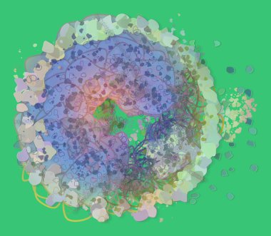 Sanatsal karışık karmakarışık şekiller arka plan deseni soyut.