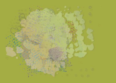 Geometrik arka plan duvar sanatı, web sayfası, duvar kağıdı, grafik tasarım, katalog veya doku dağınık şekillerle.