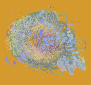 Soyut kavramsal geometrik karışık karmakarışık şekiller arka plan. Web sayfası, grafik tasarım, katalog, doku için iyi.