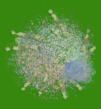 Soyut kavramsal geometrik karışık karmakarışık şekiller arka plan. Web sayfası, grafik tasarım, katalog, doku için iyi.