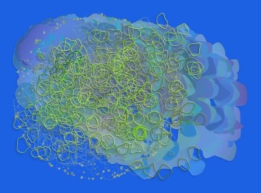 Soyut kavramsal geometrik karışık karmakarışık şekiller arka plan. Web sayfası, grafik tasarım, katalog, doku için iyi.