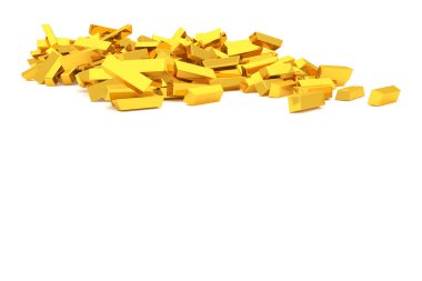 Grup veya yığın altın bar veya tuğla, modern tarz arka plan veya doku. İş kavramsal zemin için iyi şans, şans, hazine veya zengin temsil eder. 3D görüntü.