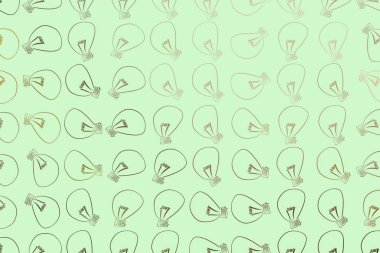 El ampul illüstrasyonlar arka plan, iyi grafik tasarım, el ilanları, duvar kağıtları veya kitapçıklar için çekilmiş. Karikatür tarzı vektör grafiği.