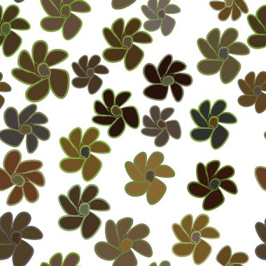 Çiçek, kavramsal sorunsuz soyut çizimler. Tasarım arka plan için iyi. Karikatür tarzı vektör grafiği.