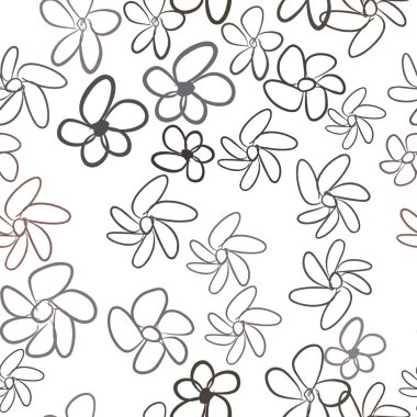 Dikişsiz el çiçek illüstrasyonlar arka plan, iyi grafik tasarım, duvar kağıtları veya kitapçıklar için çekilmiş. Karikatür tarzı vektör grafiği.