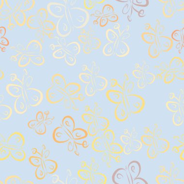 Kelebek sorunsuz illüstrasyonlar. Web sayfası, duvar kağıdı, grafik tasarım, katalog, doku veya arka plan için iyi. Karikatür tarzı vektör grafiği.