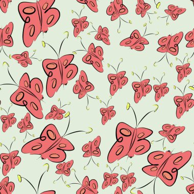 Kelebek, kavramsal sorunsuz soyut çizimler. Tasarım arka plan için iyi. Karikatür tarzı vektör grafiği.