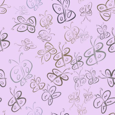 Kelebek, kavramsal sorunsuz soyut çizimler. Tasarım arka plan için iyi. Karikatür tarzı vektör grafiği.