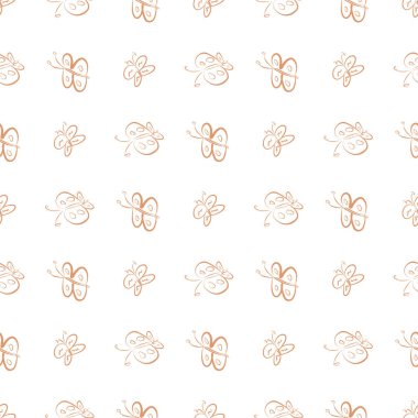 Kelebek sorunsuz illüstrasyonlar. Web sayfası, duvar kağıdı, grafik tasarım, katalog, doku veya arka plan için iyi. Karikatür tarzı vektör grafiği.