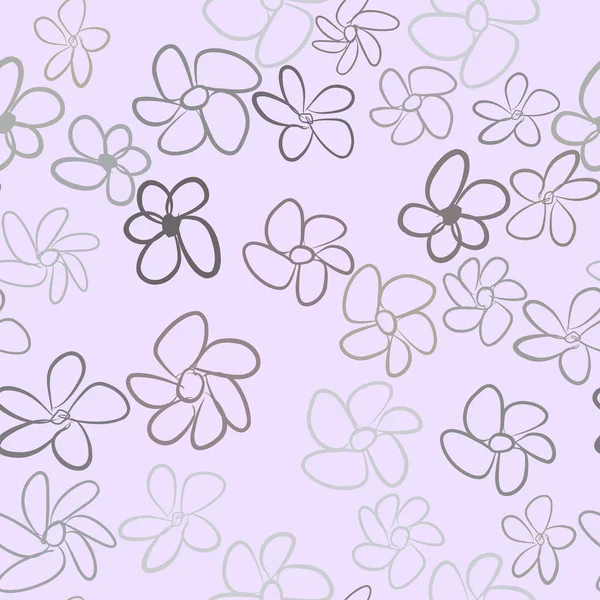 Illustrations Sans Couture Fleurs Bon Pour Page Web Papier Peint — Image vectorielle