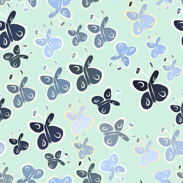 Bezproblémové Abstraktní Ilustrace Butterfly Koncepční Dobré Pro Provedení Pozadí Kreslený — Stockový vektor