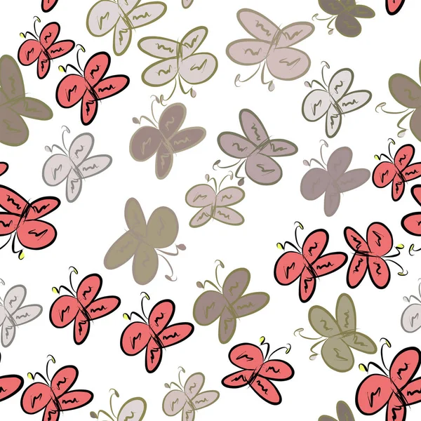 Kelebek, kavramsal sorunsuz soyut çizimler. Tasarım arka plan için iyi. Karikatür tarzı vektör grafiği.