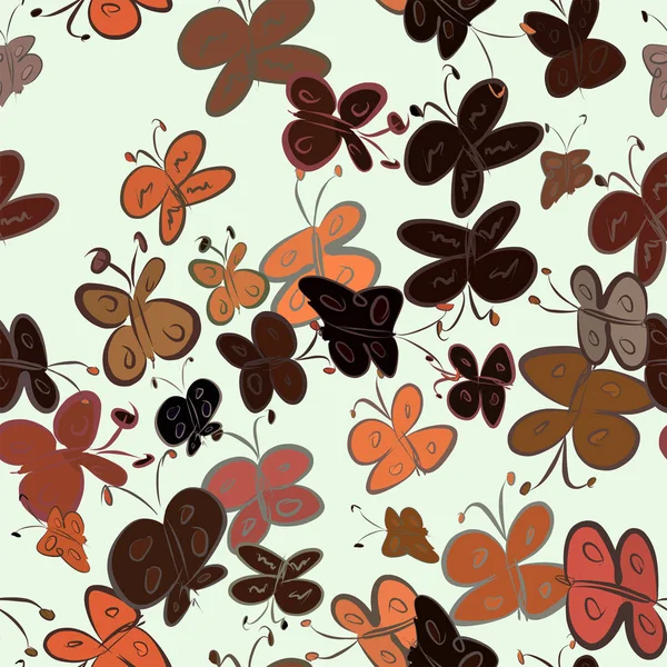 Бесшовные Абстрактные Иллюстрации Бабочки Концептуальные Хороший Фон Дизайна Векторная Графика — стоковый вектор