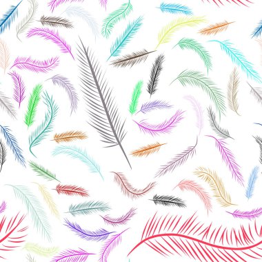 Tüy, kavramsal sorunsuz soyut çizimler. Tasarım arka plan için iyi. Karikatür tarzı vektör grafiği.