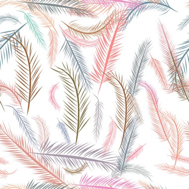 Sorunsuz tüy illüstrasyonlar arka plan soyut, elle çizilmiş. Karikatür tarzı vektör grafiği.