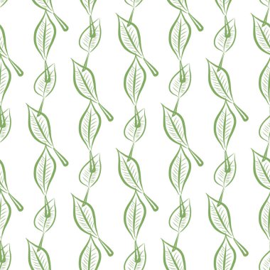 Sorunsuz dekoratif elle çizilmiş sanat illüstrasyonlar bırakır. Tasarım doku ve arka plan için iyi. Karikatür tarzı vektör grafiği.