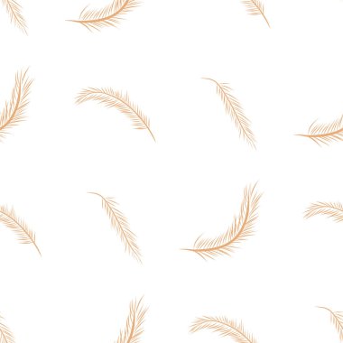 Sorunsuz dekoratif el tüy sanat Resimler çekilmiş. Tasarım doku ve arka plan için iyi. Karikatür tarzı vektör grafiği.