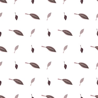 Yaprakların sorunsuz illüstrasyonlar. Web sayfası, duvar kağıdı, grafik tasarım, katalog, doku veya arka plan için iyi. Karikatür tarzı vektör grafiği.