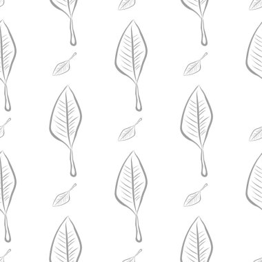 Yaprak, kavramsal sorunsuz soyut çizimler. Tasarım arka plan için iyi. Karikatür tarzı vektör grafiği.