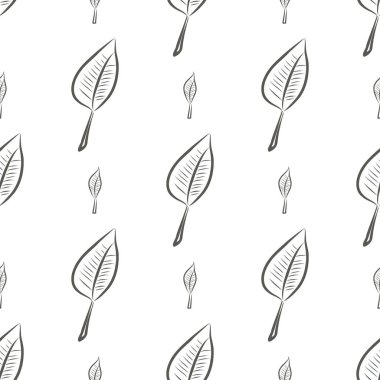 Yaprak, kavramsal sorunsuz soyut çizimler. Tasarım arka plan için iyi. Karikatür tarzı vektör grafiği.