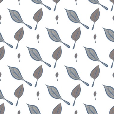 Yaprak, kavramsal sorunsuz soyut çizimler. Tasarım arka plan için iyi. Karikatür tarzı vektör grafiği.