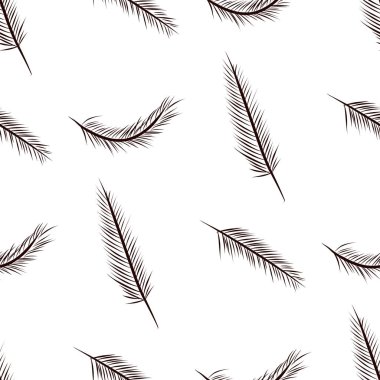 Sorunsuz soyut tüy illüstrasyonlar arka plan. Karikatür tarzı vektör grafiği.