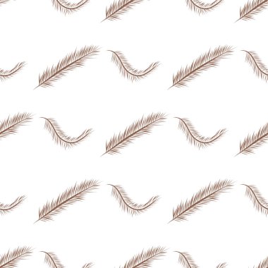 Sorunsuz soyut tüy illüstrasyonlar arka plan. Karikatür tarzı vektör grafiği.