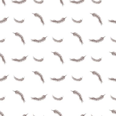 Sorunsuz tüy illüstrasyonlar arka plan soyut, elle çizilmiş. Karikatür tarzı vektör grafiği.