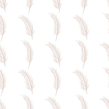 Sorunsuz illüstrasyonlar tüy. Web sayfası, duvar kağıdı, grafik tasarım, katalog, doku veya arka plan için iyi. Karikatür tarzı vektör grafiği.