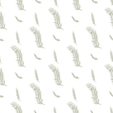 Sorunsuz soyut tüy illüstrasyonlar arka plan. Karikatür tarzı vektör grafiği.