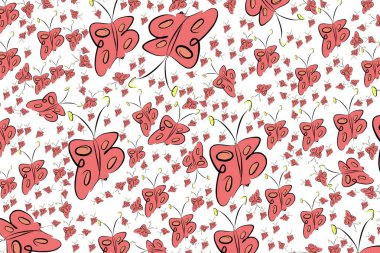 Soyut çizimler kelebek, kavramsal. Tasarım arka plan için iyi. Karikatür tarzı vektör grafiği.