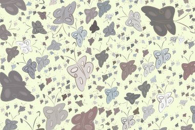 Soyut çizimler kelebek, kavramsal. Tasarım arka plan için iyi. Karikatür tarzı vektör grafiği.