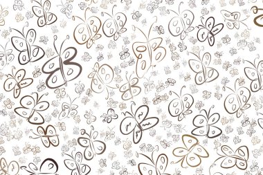 Soyut kelebek illüstrasyonlar arka plan. Karikatür tarzı vektör grafiği.