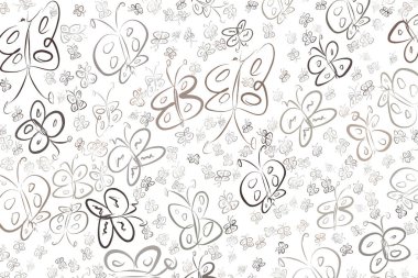 Soyut kelebek illüstrasyonlar arka plan. Karikatür tarzı vektör grafiği.