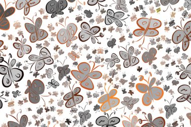 Soyut çizimler kelebek, kavramsal. Tasarım arka plan için iyi. Karikatür tarzı vektör grafiği.