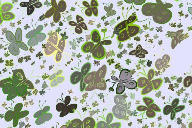 Soyut çizimler kelebek, kavramsal. Tasarım arka plan için iyi. Karikatür tarzı vektör grafiği.