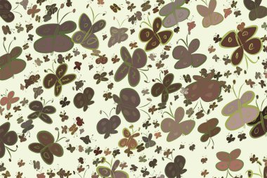 Soyut kelebek illüstrasyonlar arka plan. Karikatür tarzı vektör grafiği.