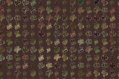 Kelebek illüstrasyonlar arka plan soyut, elle çizilmiş. Karikatür tarzı vektör grafiği.