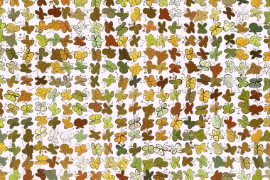 Soyut kelebek illüstrasyonlar arka plan. Karikatür tarzı vektör grafiği.