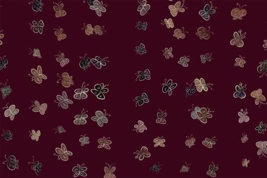 Soyut kelebek illüstrasyonlar arka plan. Karikatür tarzı vektör grafiği.