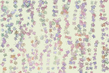 Soyut kelebek illüstrasyonlar arka plan. Karikatür tarzı vektör grafiği.