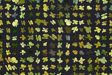 El kelebek illüstrasyonlar arka plan, iyi grafik tasarım, duvar kağıtları veya kitapçıklar için çekilmiş. Karikatür tarzı vektör grafiği.