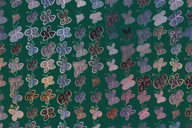 Soyut kelebek illüstrasyonlar arka plan. Karikatür tarzı vektör grafiği.