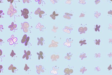 Soyut kelebek illüstrasyonlar arka plan. Karikatür tarzı vektör grafiği.